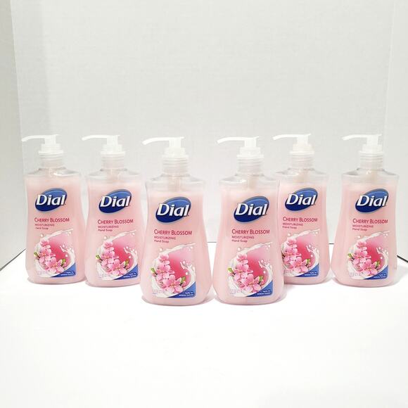 Lot of 6 Pack Dial Liquid Hand Soap Cherry Blossom 7.5 fl oz Each NEW - Picture 1 of 7